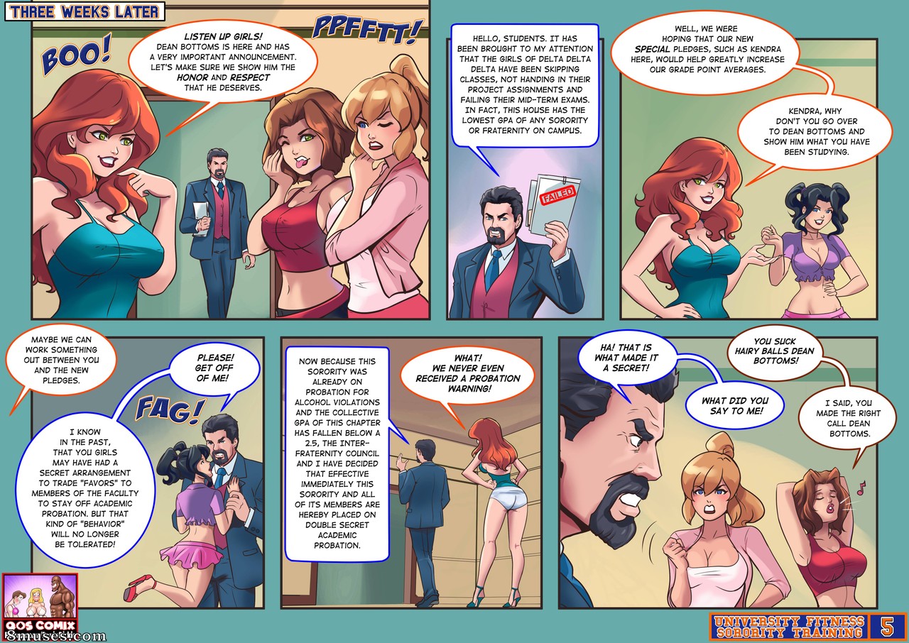 Devin Dickie Comics - University Fitness Sorority Training - Page 5