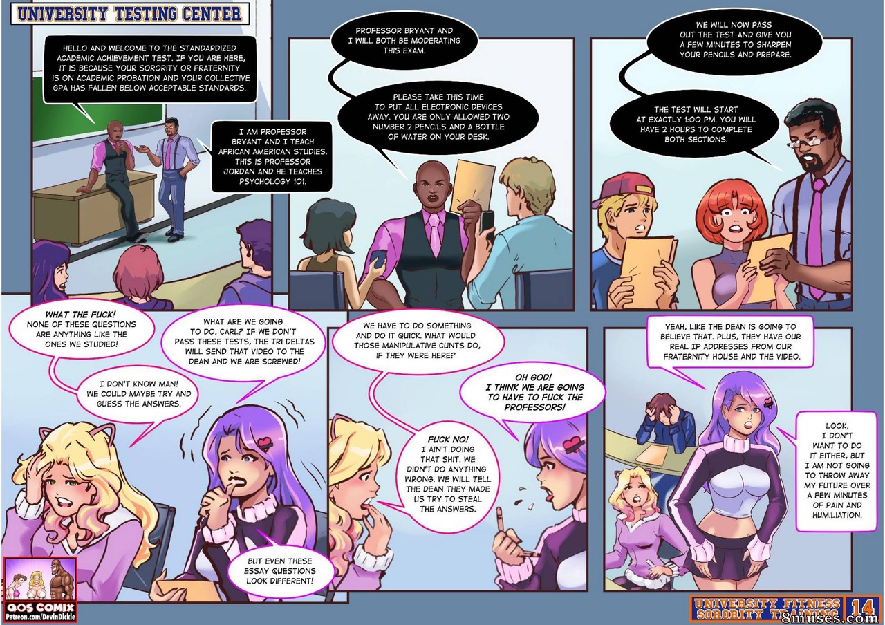 Devin Dickie Comics - University Fitness Sorority Training - Page 14