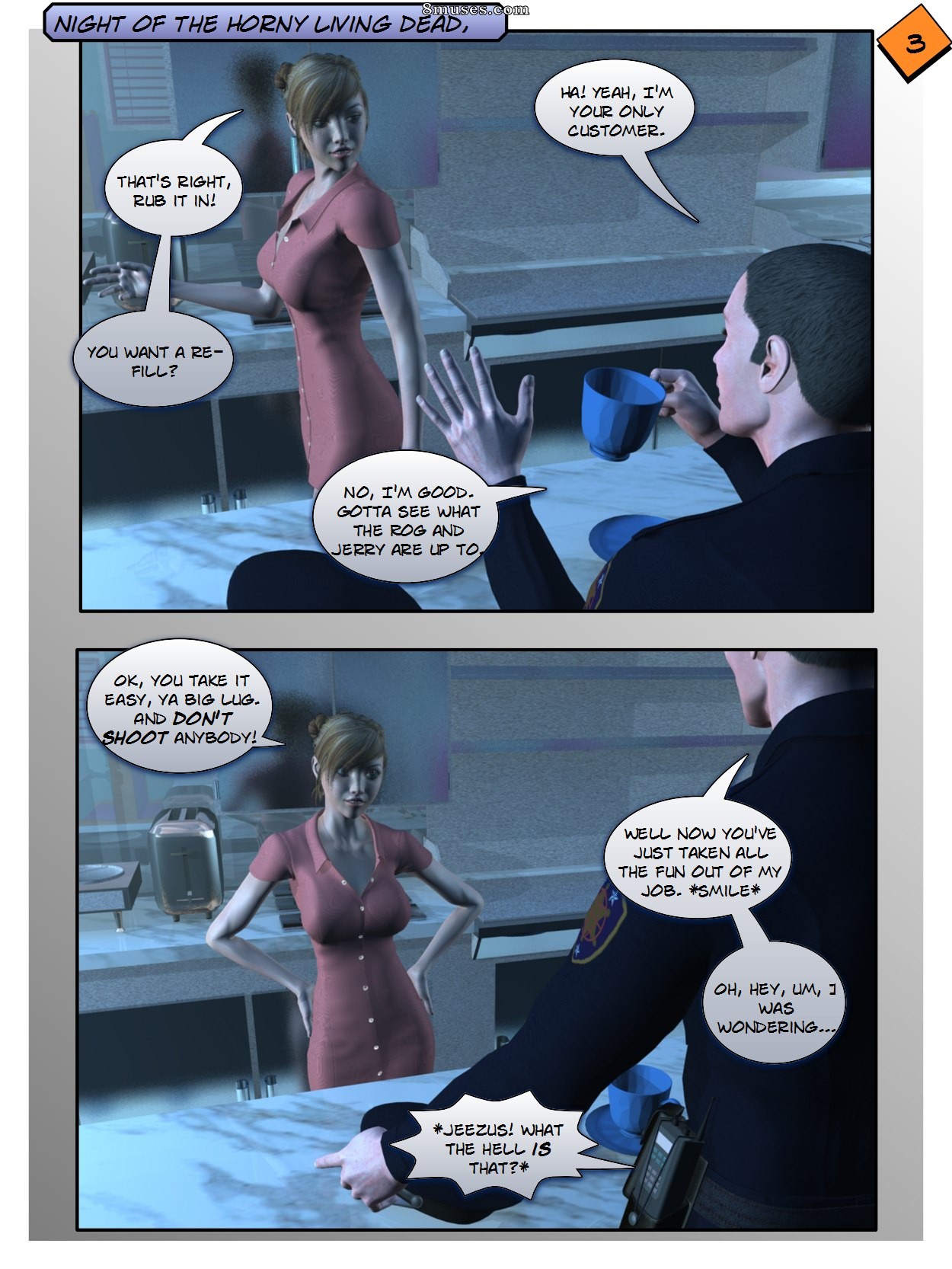 Xtreme3D Comics - Night of the Horny Living Dead - Page 3