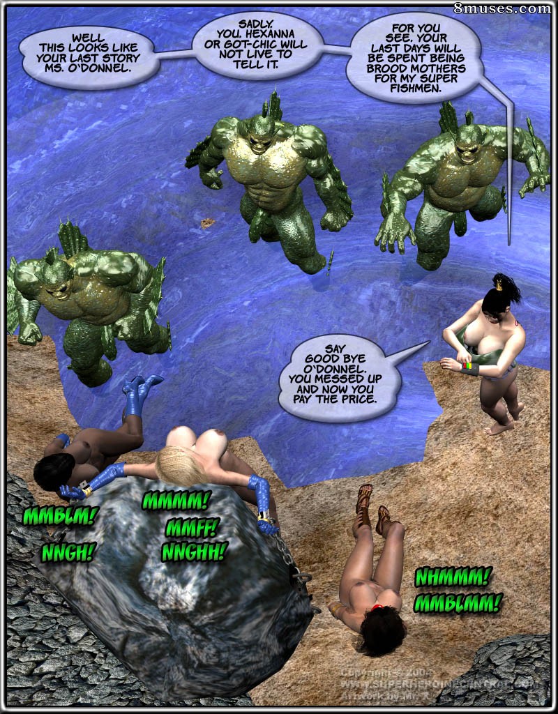 Superheroine Central Comics - Chica Got vs Los hombres pez del abismo - Página 185