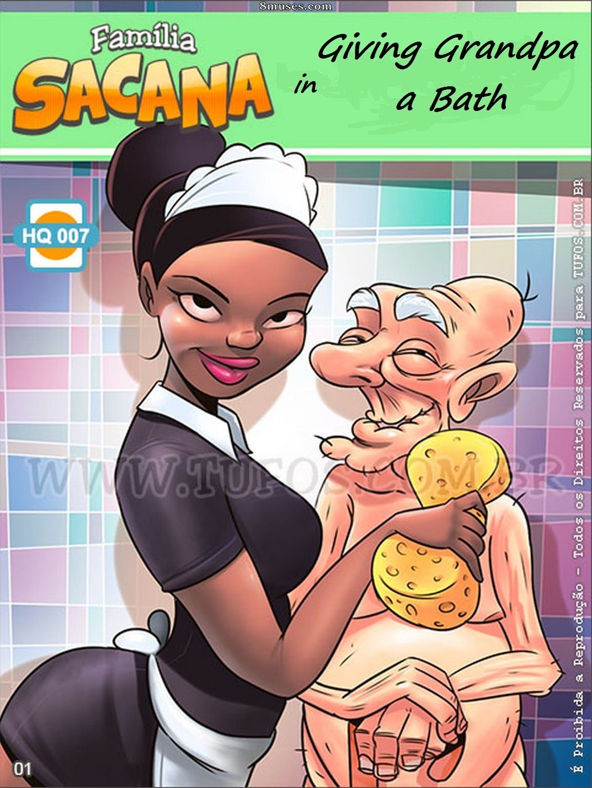 Familia Sacana - English - Family Sacana 07 - Giving Grandpa a Bath - Page 1