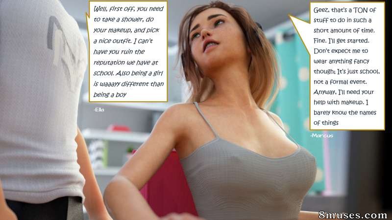 LovelyTGCaptions - Trocou com a irmã - Página 54
