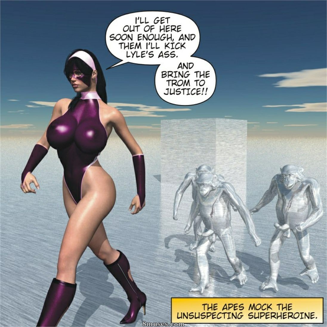 Captured-Heroines Comics - Nova dimensão horrível - Página 7