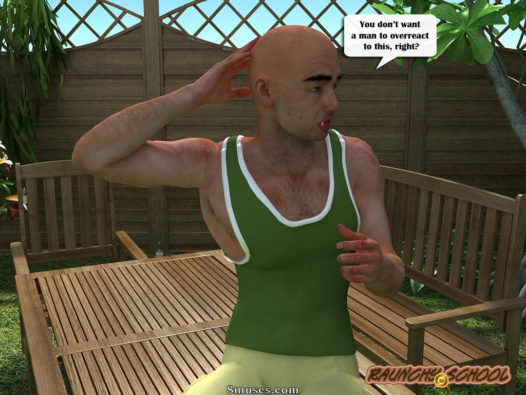 RaunchySchool3D Comics - Partouze avec une milf sexy dans le jardin - Page 10