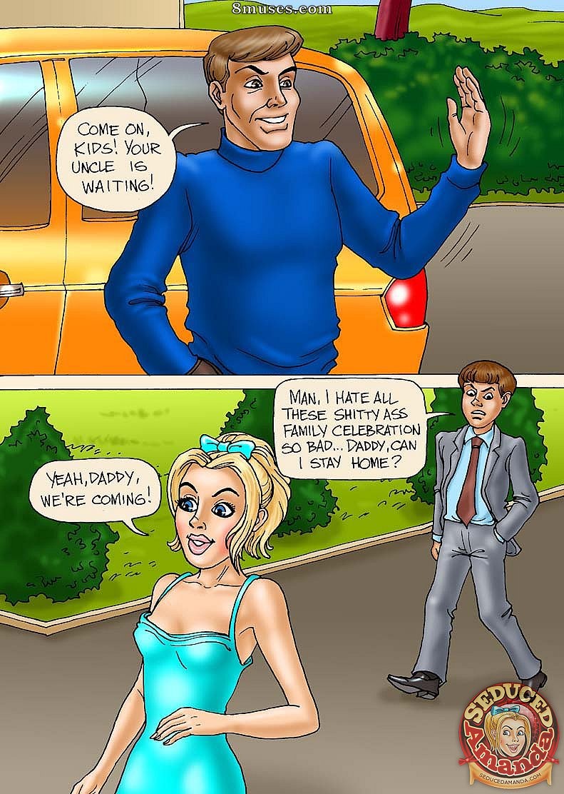 Seduced Amanda Comics - Party at Uncles - Page 1