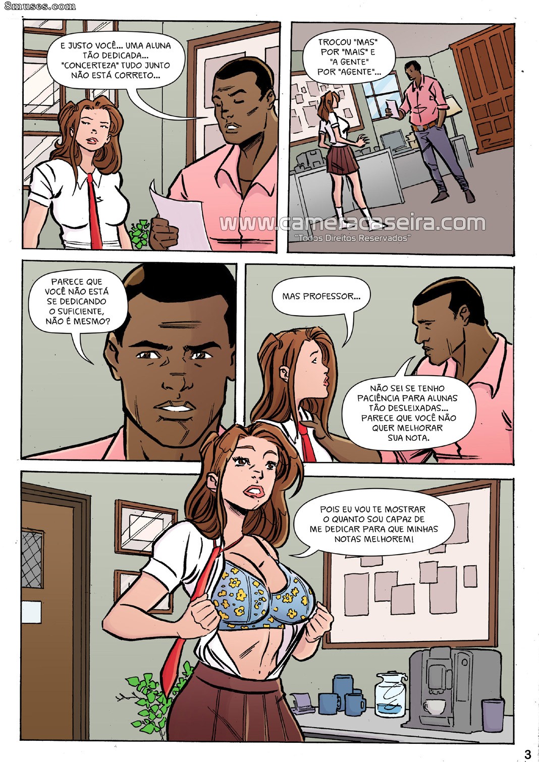 As novinhas da escola - 5 Melhorando as notas - Página 3