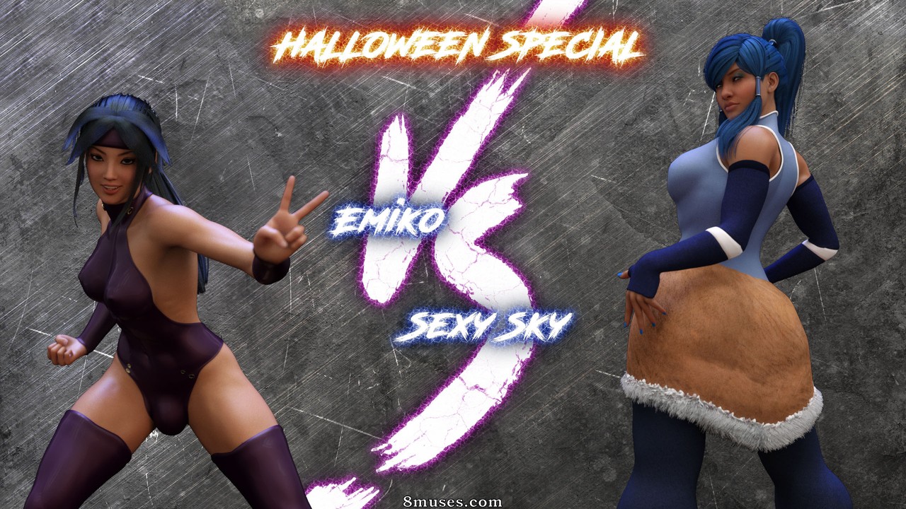 SquarePeg3D - Emiko vs Sexy Sky - Page 1
