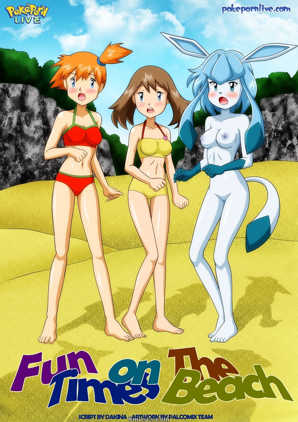 PokepornLive Comics - Fun times on the Beach - Page 1