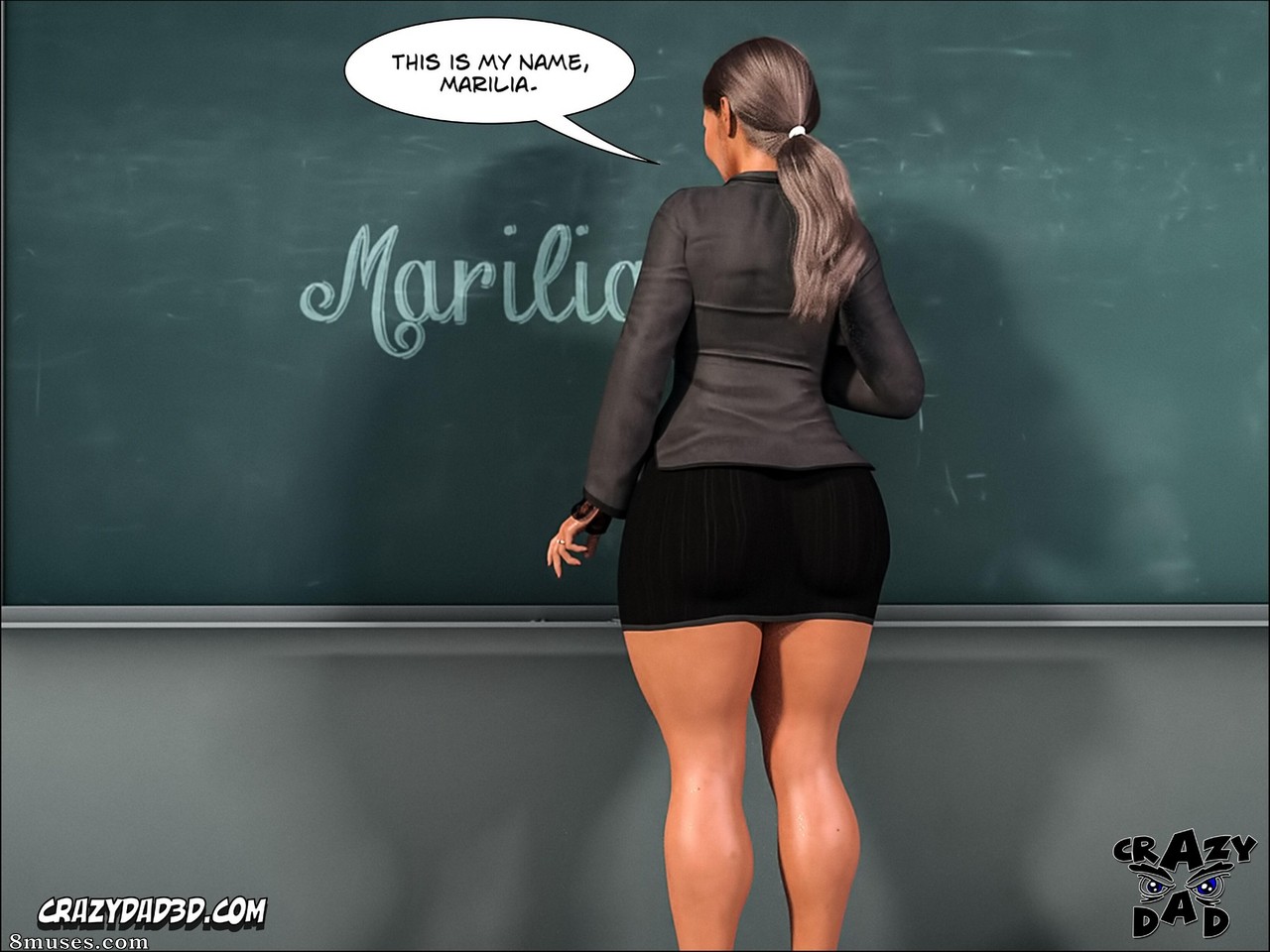 PigKing - CrazyDad Comics - Spank - Teacher Marilia - Page 18