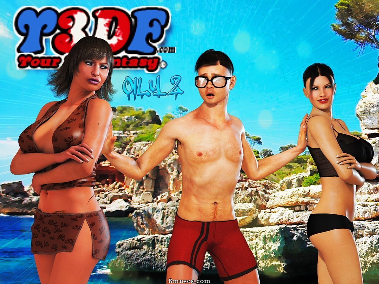 Y3DF - Your3DFantasy.com Comics - Oily 2 - Página 1