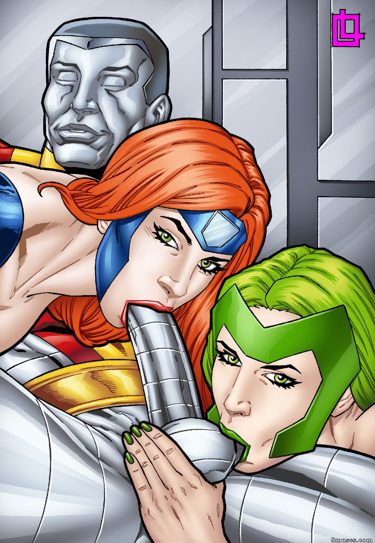 Art - Colossus Jean Grey and Polaris threesome - Page 3
