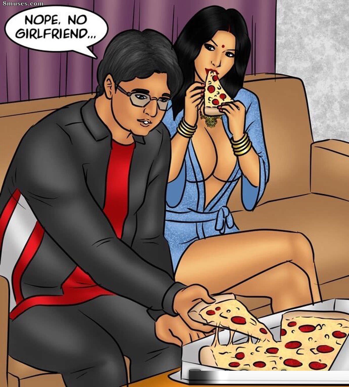 Kirtu.com Comics - Savita Bhabhi - Episode 78 - Pizza Delivery - Extra Sausage - Page 80