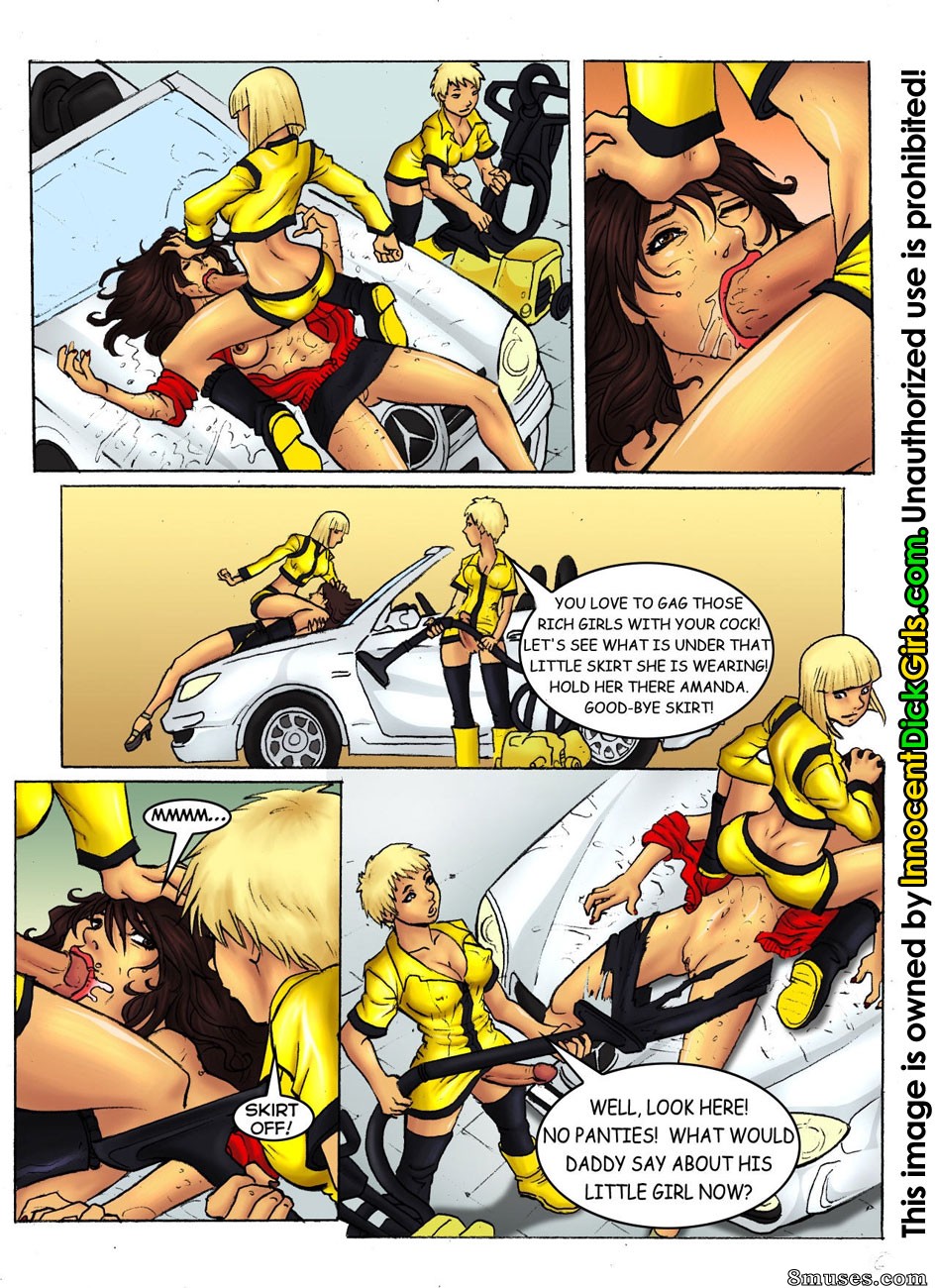 Innocent Dickgirls Comics - The Car Wash - Page 7