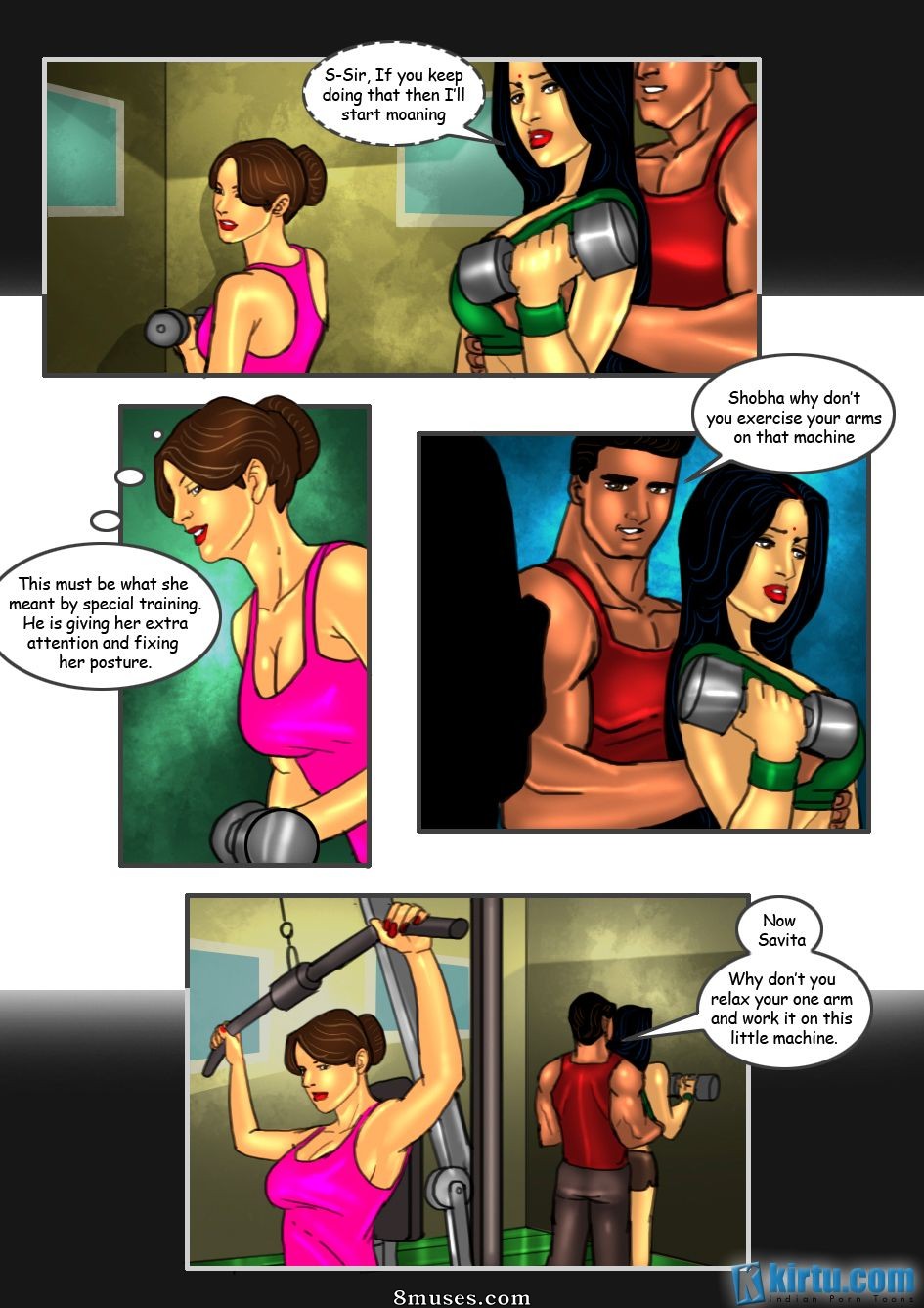 Kirtu.com Comics - Savita Bhabhi - Épisode 20  Sexercice - Page 8