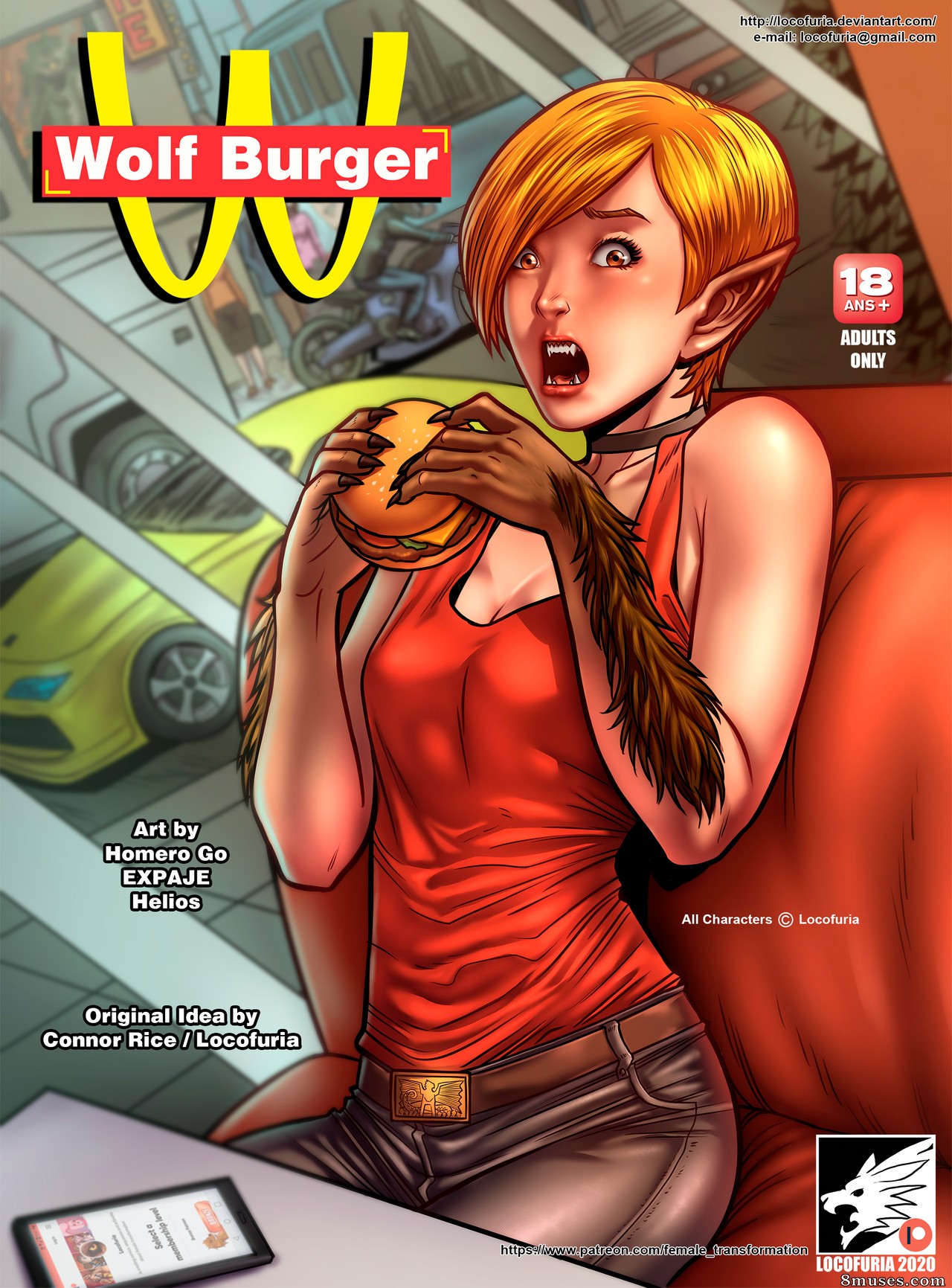 Locofuria Comics - Hambúrguer de Lobo - Página 1