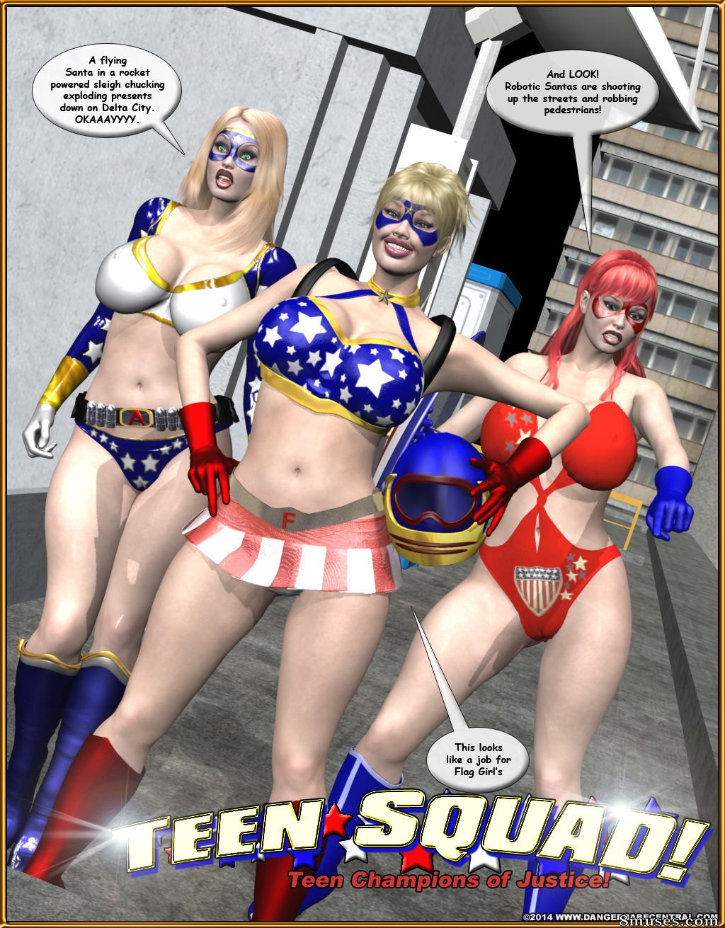 Page 4 | Central-Comics/Danger-Babe-Central/3D/Teen-Squad-Vs-Psycho-Santa |  8muses - Sex Comics