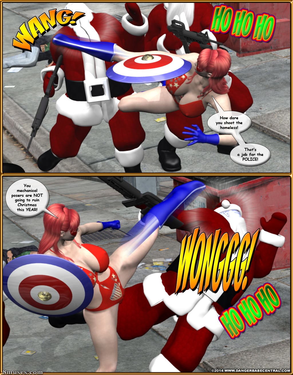 Page 6 | Central-Comics/Danger-Babe-Central/3D/Teen-Squad-Vs-Psycho-Santa |  8muses - Sex Comics