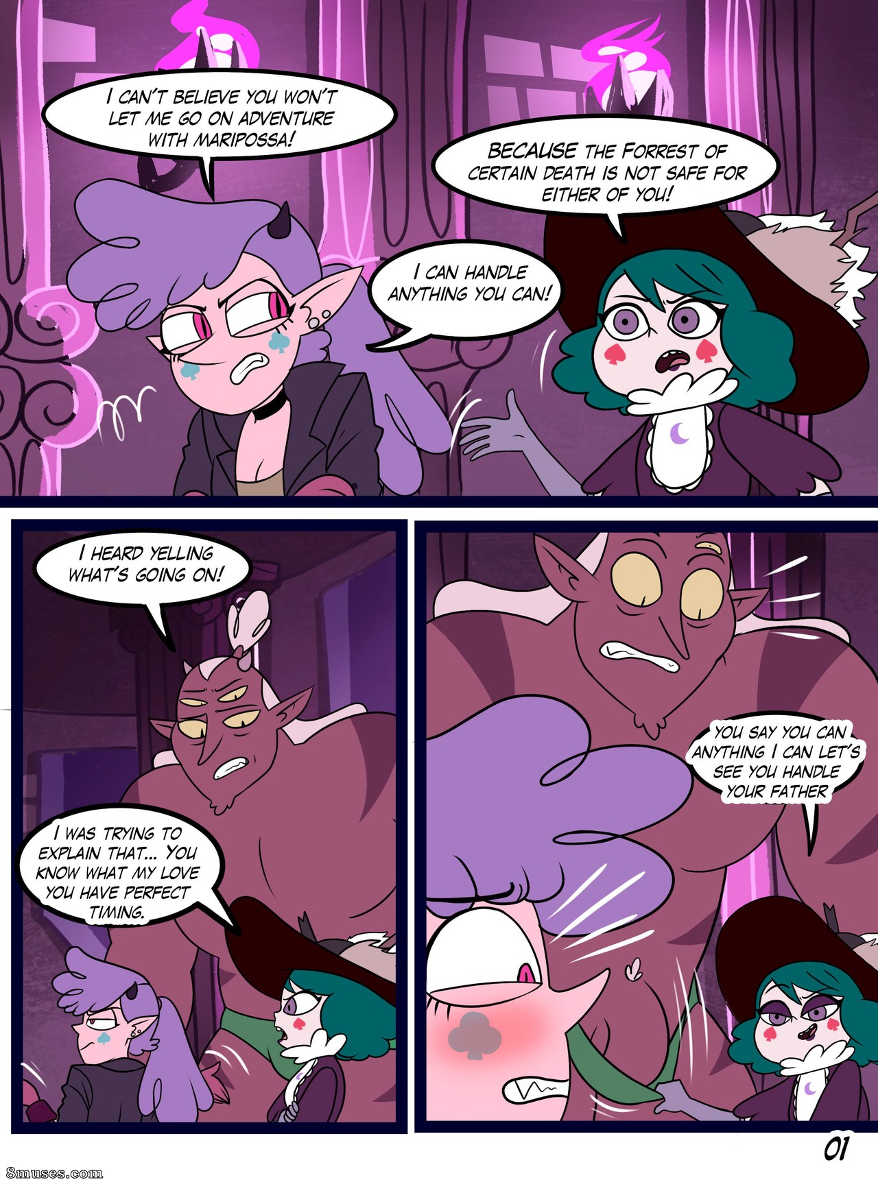 Inker Shike Comics - O trono real de Mewni - Página 2