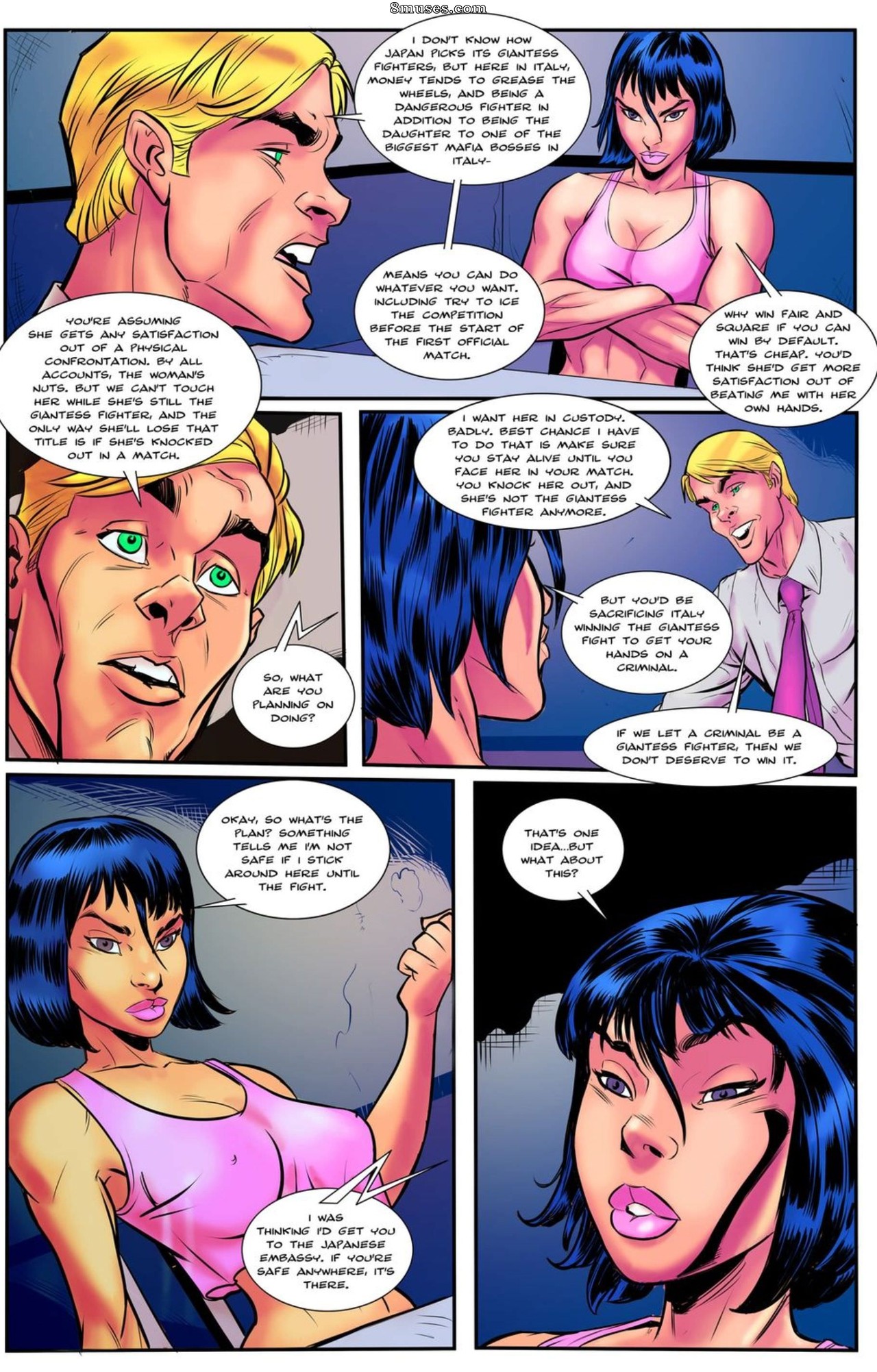 The Giantess Fight - Round One - Issue 1 - Page 10