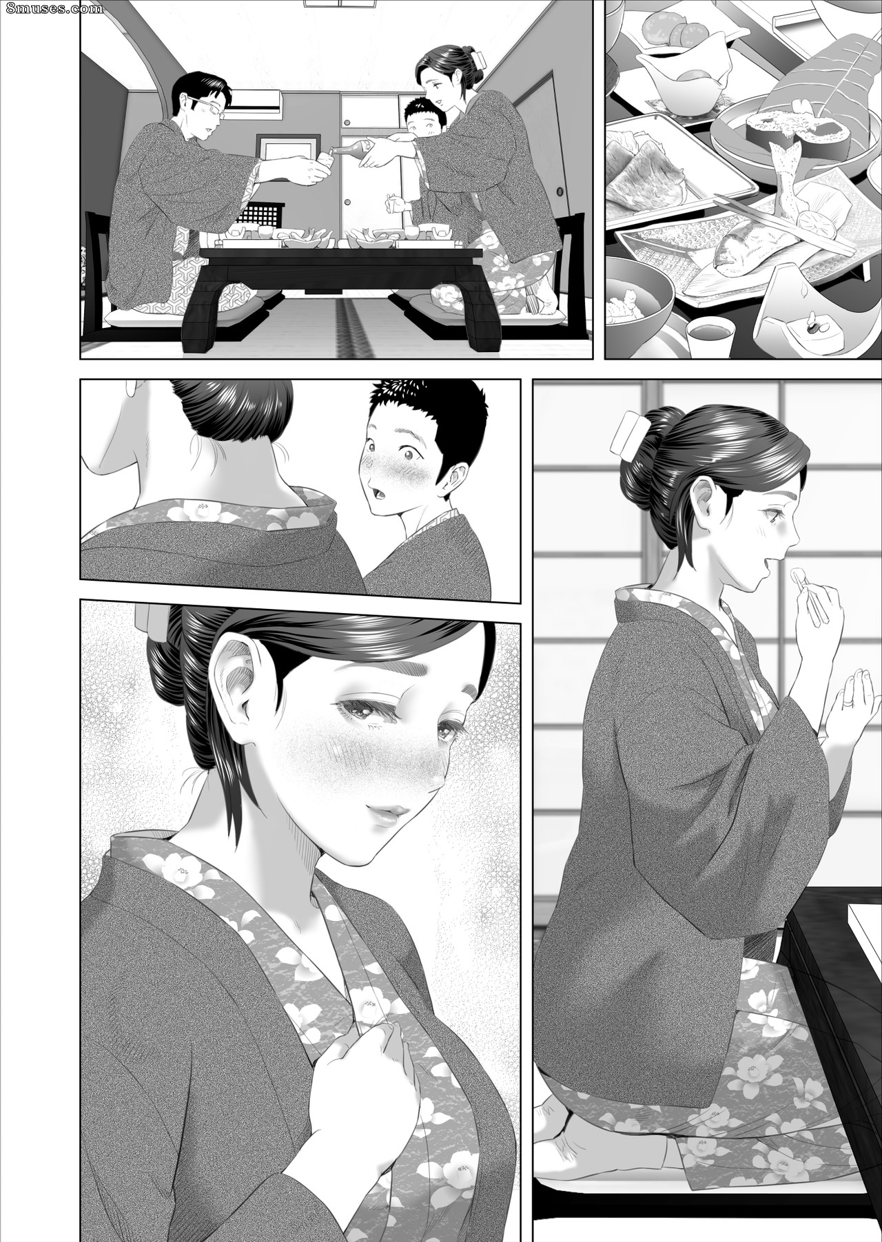 Hyji - Haiji - Hy-dou - Séduction de quartier - La mère épuise le désir sexuel débordant de son fils - Page 46