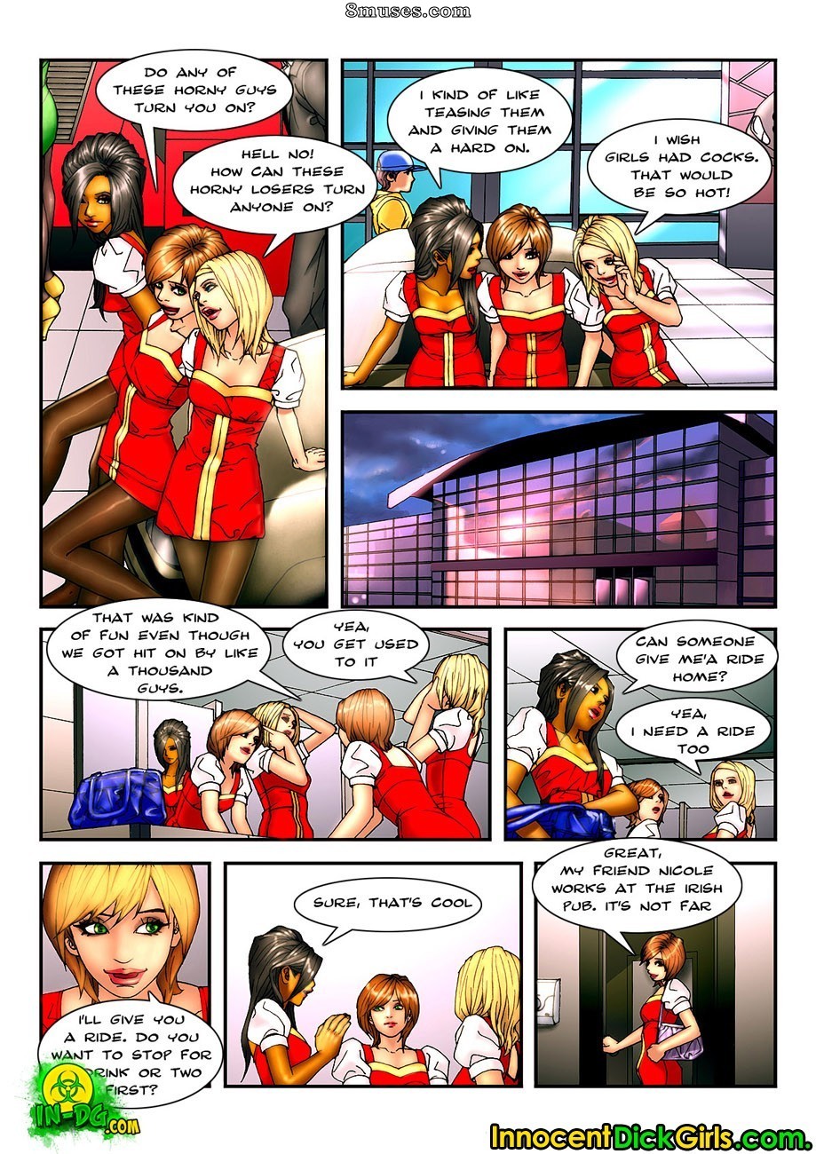 Innocent Dickgirls Comics - The Car Show - Page 7