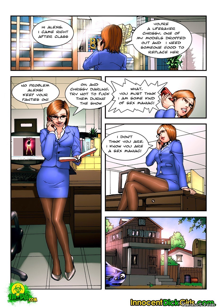 Innocent Dickgirls Comics - The Car Show - Page 2