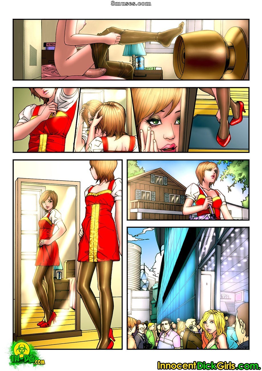 Innocent Dickgirls Comics - The Car Show - Page 3