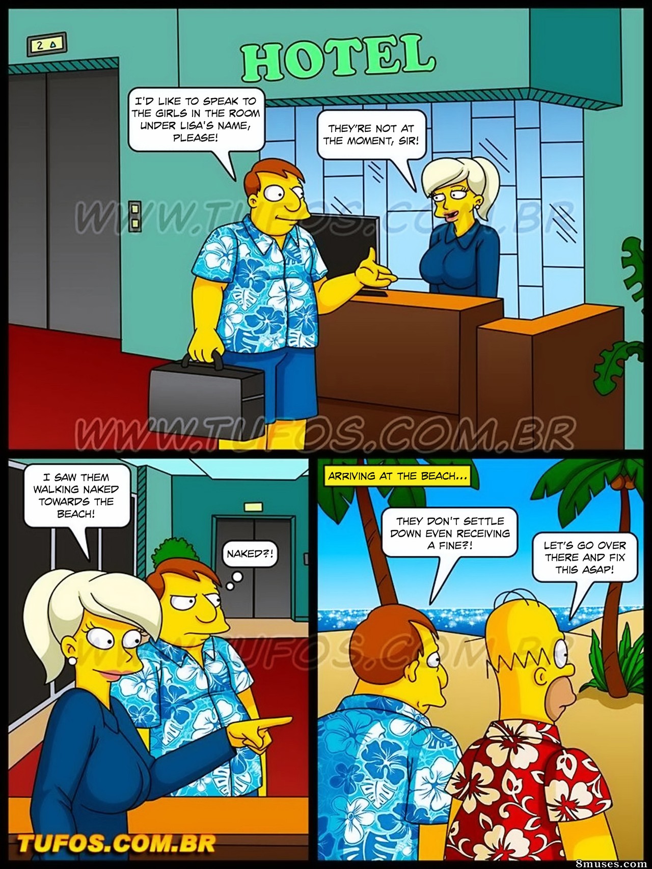 Les Simptoons - anglais - Numéro 46 - Putes dans les Caraïbes Partie 03 - Page 3