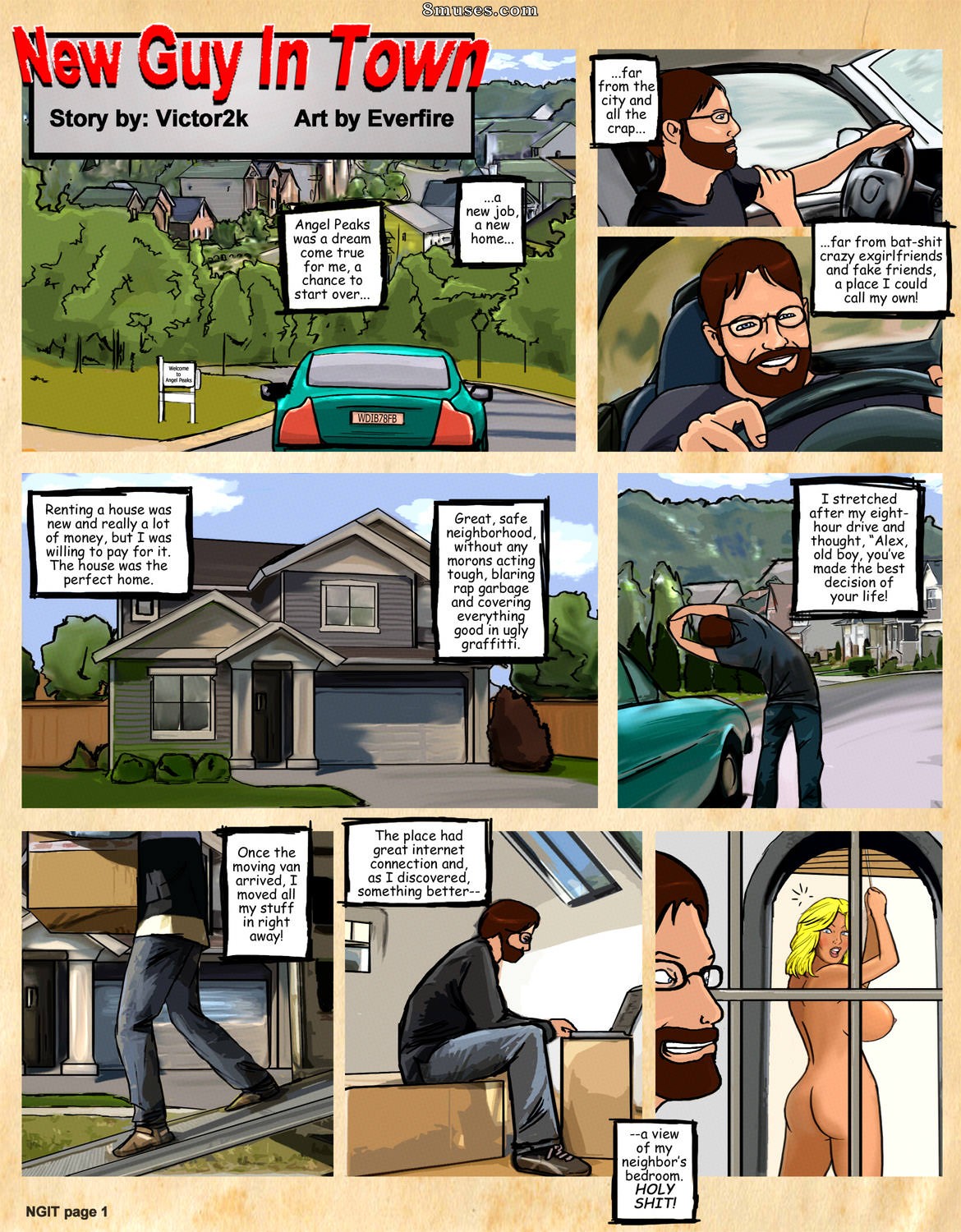 Everfire Comics - El nuevo chico del pueblo - Página 1