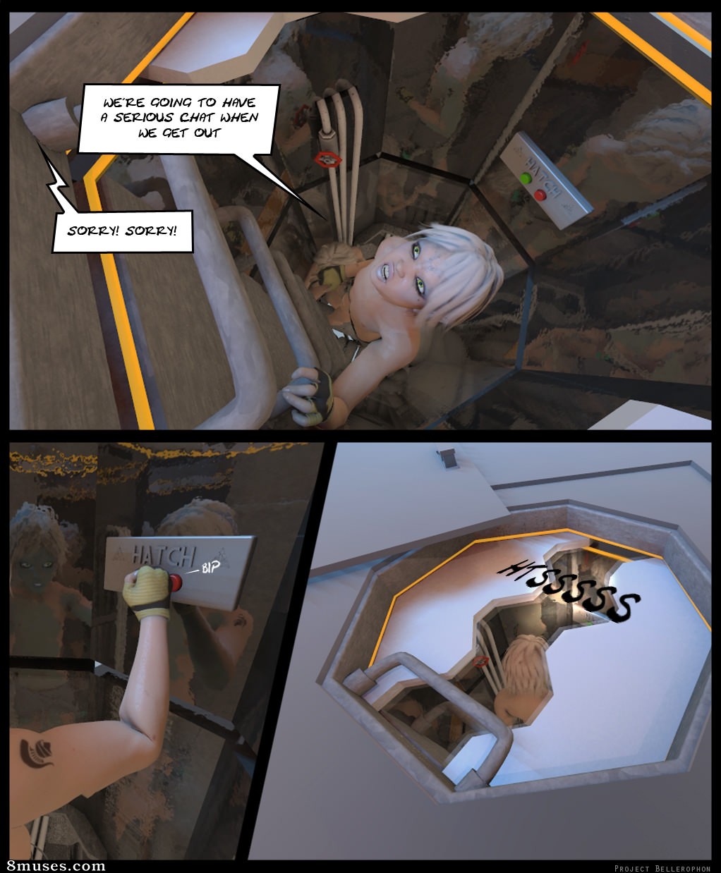 Project Bellerophon Comics - 17-Space Tits Ding-Dong Rub-A-Dub - Page 6