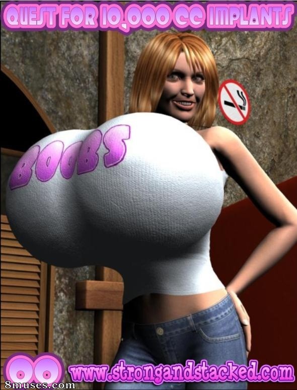 Strong and Stacked - Quest For 10,000 CC Breast Implants - Page 1