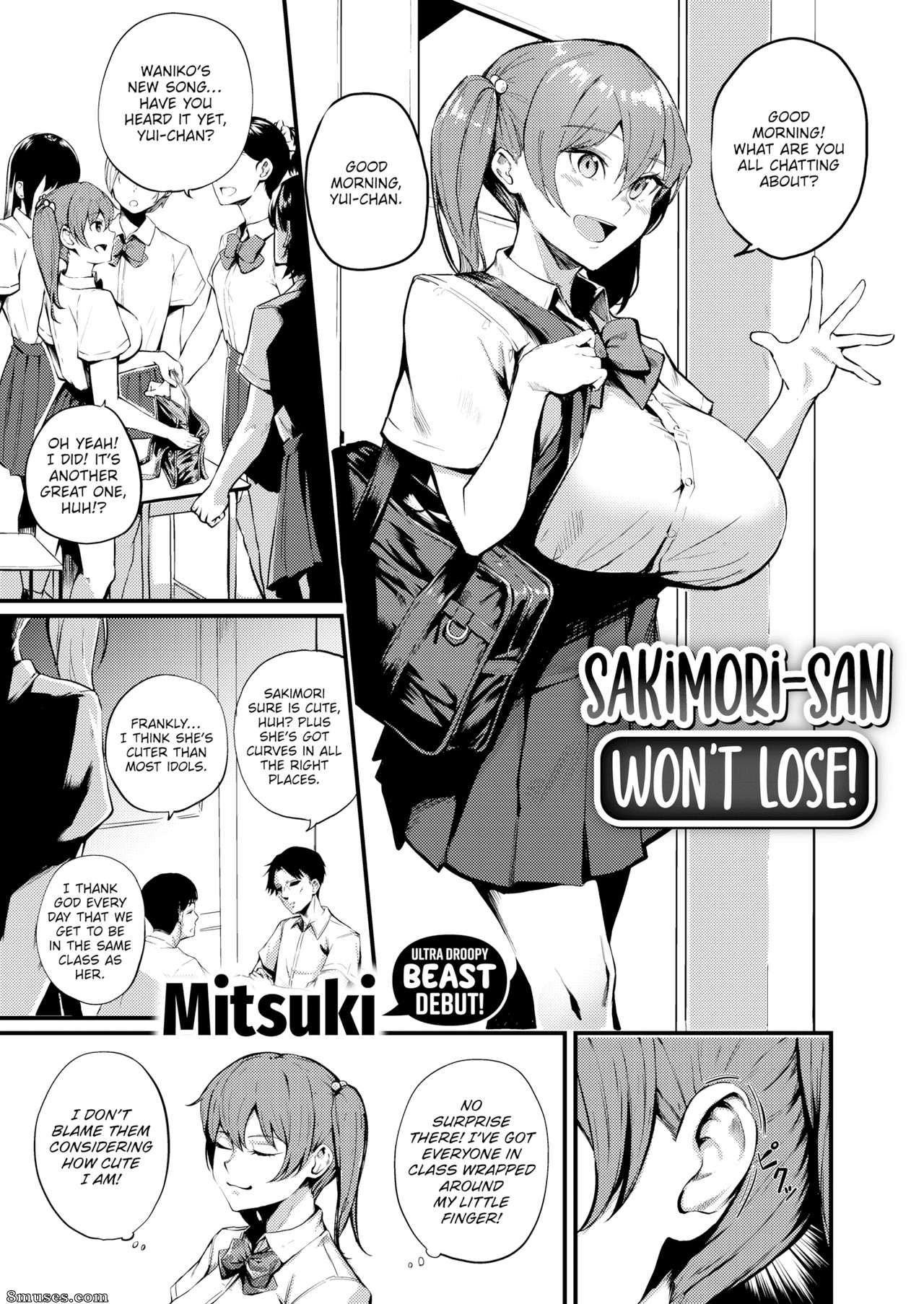 Page 1 | Fakku-Comics/Mitsuki/Sakimori-san-Wont-Lose | 8muses - Sex Comics