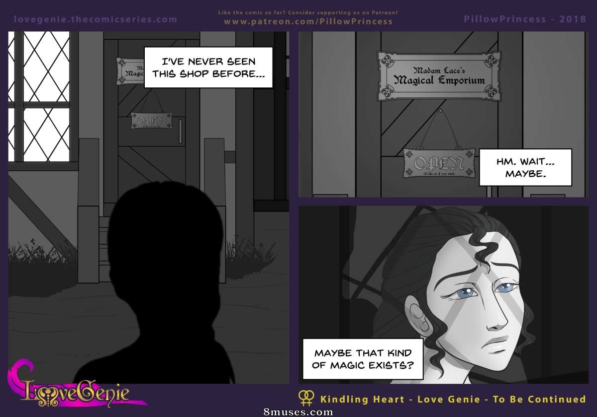 Princesa do travesseiro - Série de quadrinhos web Amor Genie - Página 20