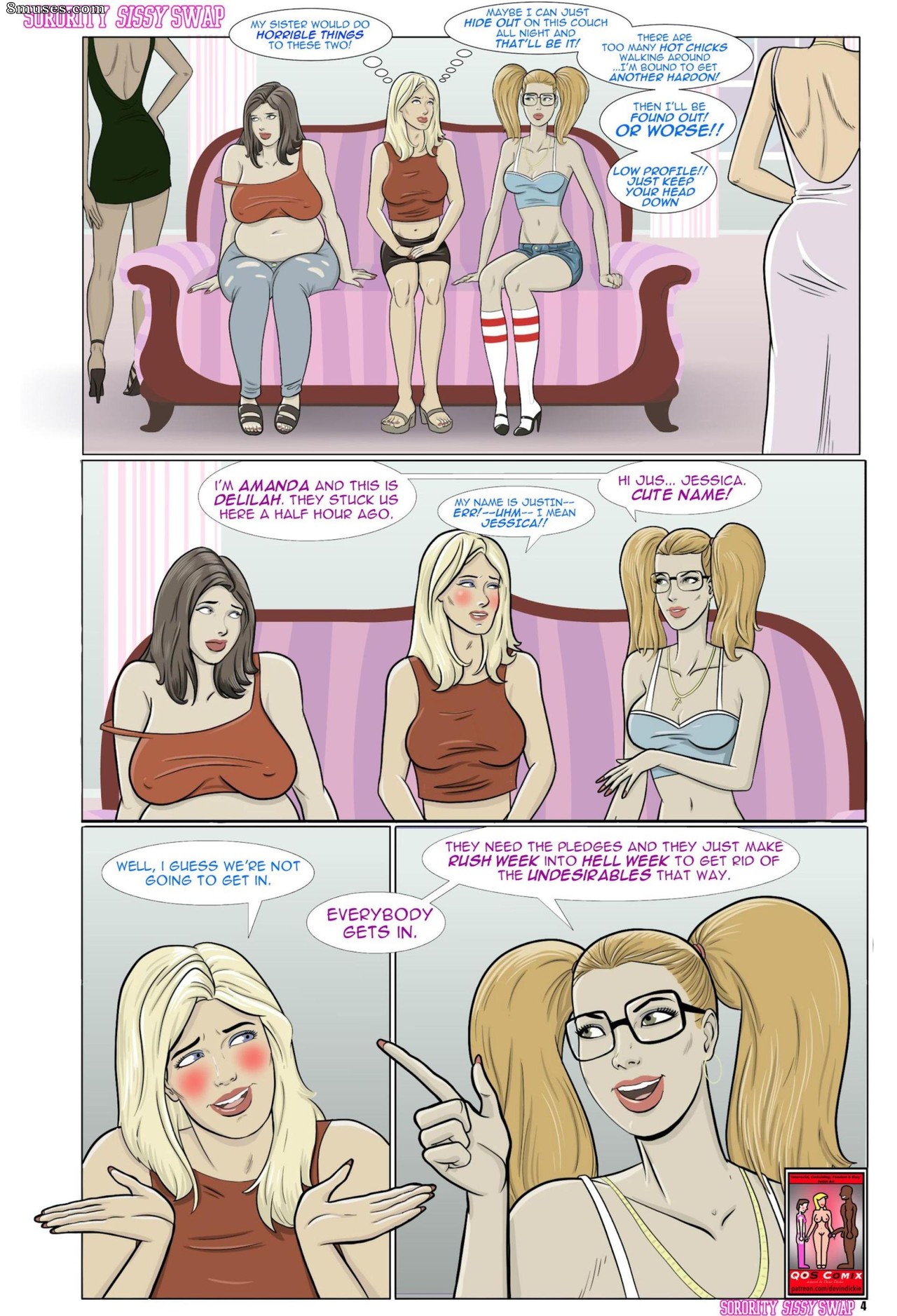 Devin Dickie Comics - Sorority Sissy Swap - Page 5
