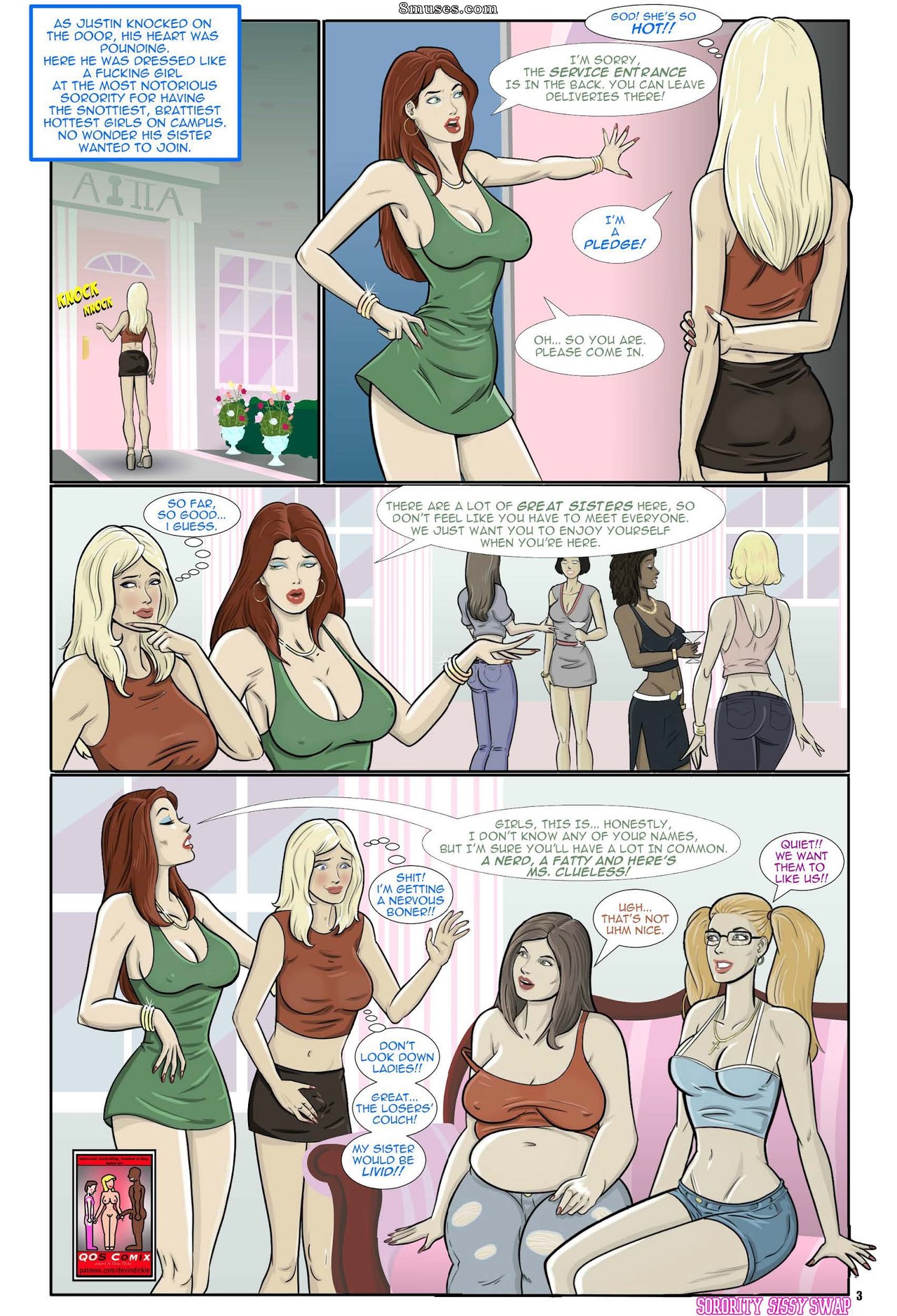Devin Dickie Comics - Sorority Sissy Swap - Page 28