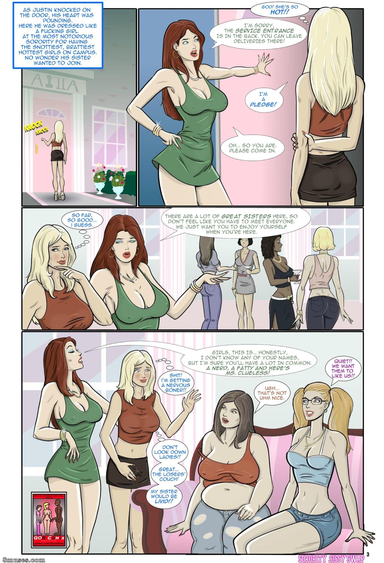 Devin Dickie Comics - Sorority Sissy Swap - Page 4