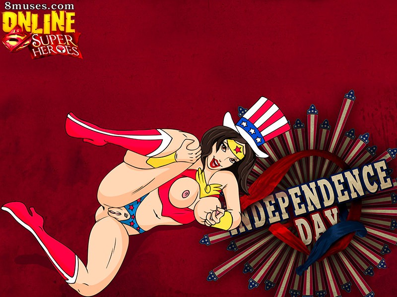 Online Superheroes Comics - Sortudo médio Joe transa com a linda Mulher-Maravilha - Página 1