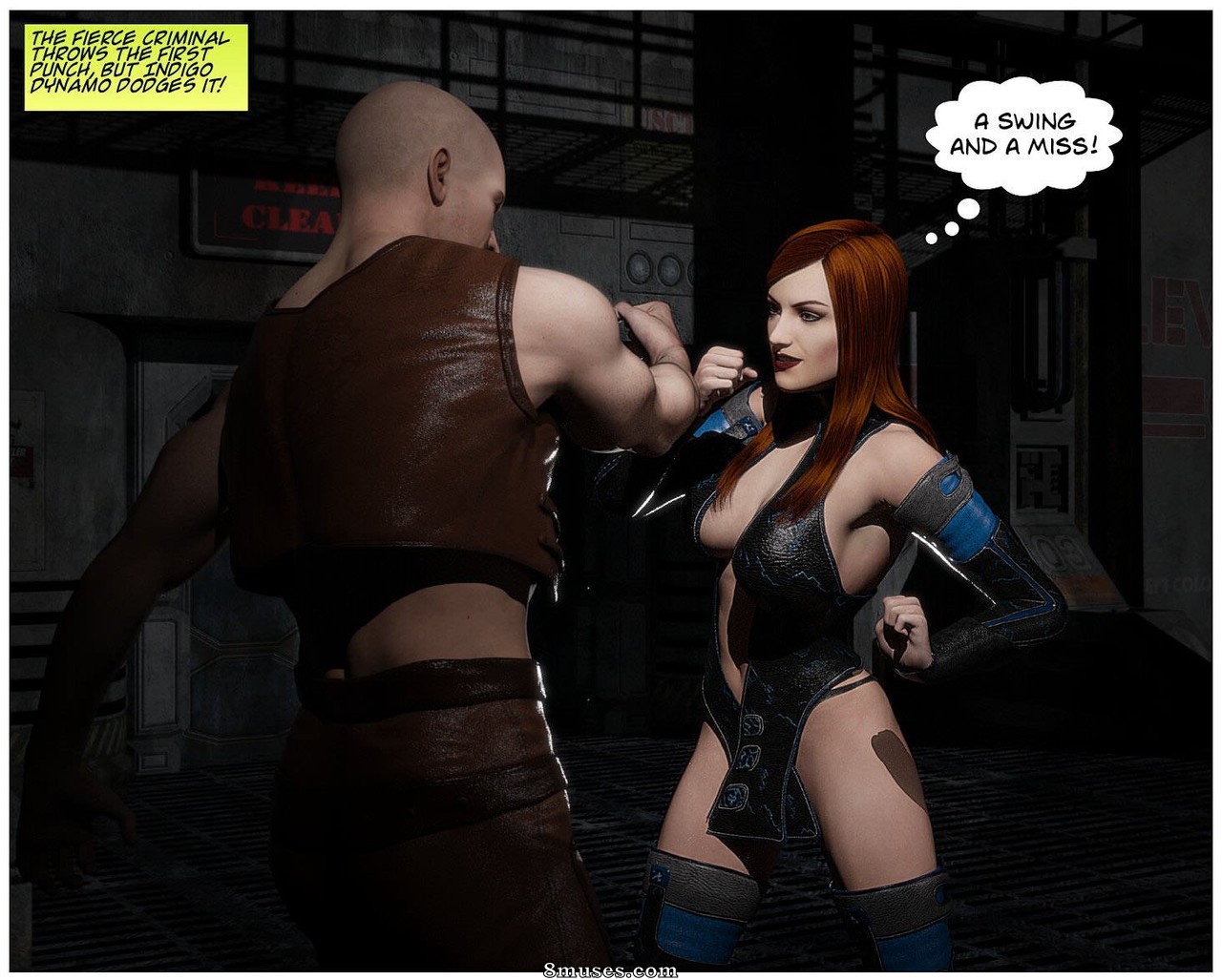 Superheroine Central Comics - Dinamo índigo - O fundo do poço - Página 8