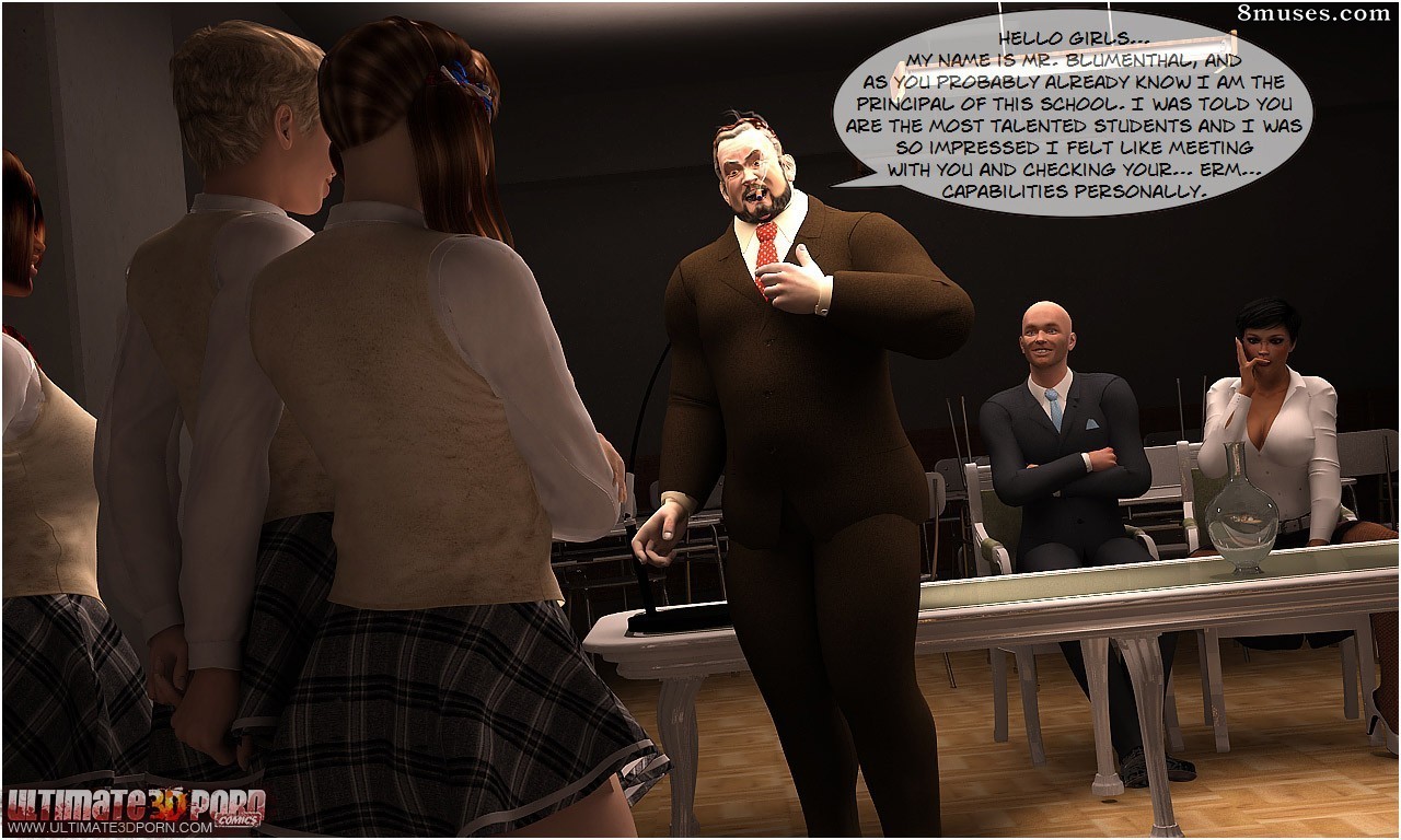 Ultimate3DPorn Comics - The Hotkiss boarding school 4. Talent Show. Episode 1 - Page 3