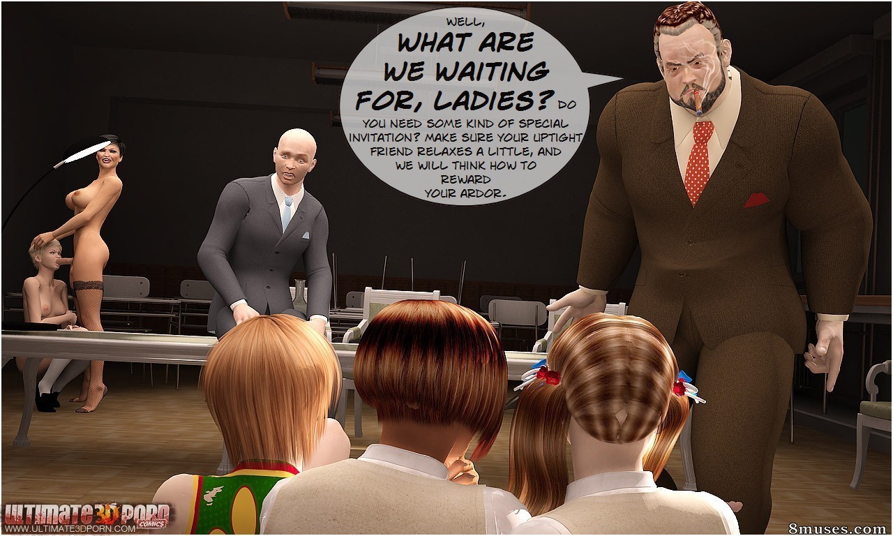 Ultimate3DPorn Comics - The Hotkiss boarding school 4. Talent Show. Episode 1 - Page 25