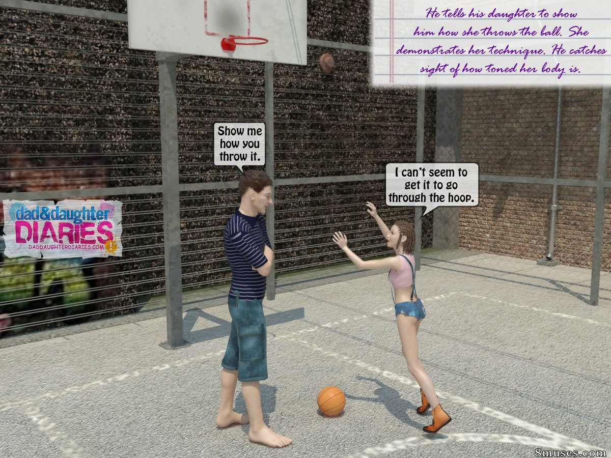Dad and Daughter Diaries Comics - Quadra de basquete - Página 5