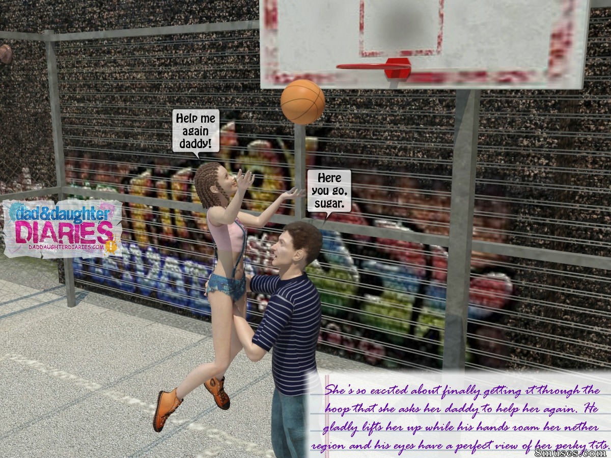Dad and Daughter Diaries Comics - Quadra de basquete - Página 9