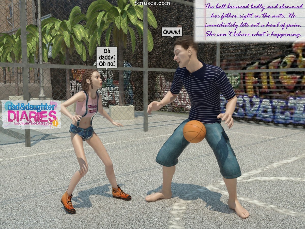 Dad and Daughter Diaries Comics - Quadra de basquete - Página 19