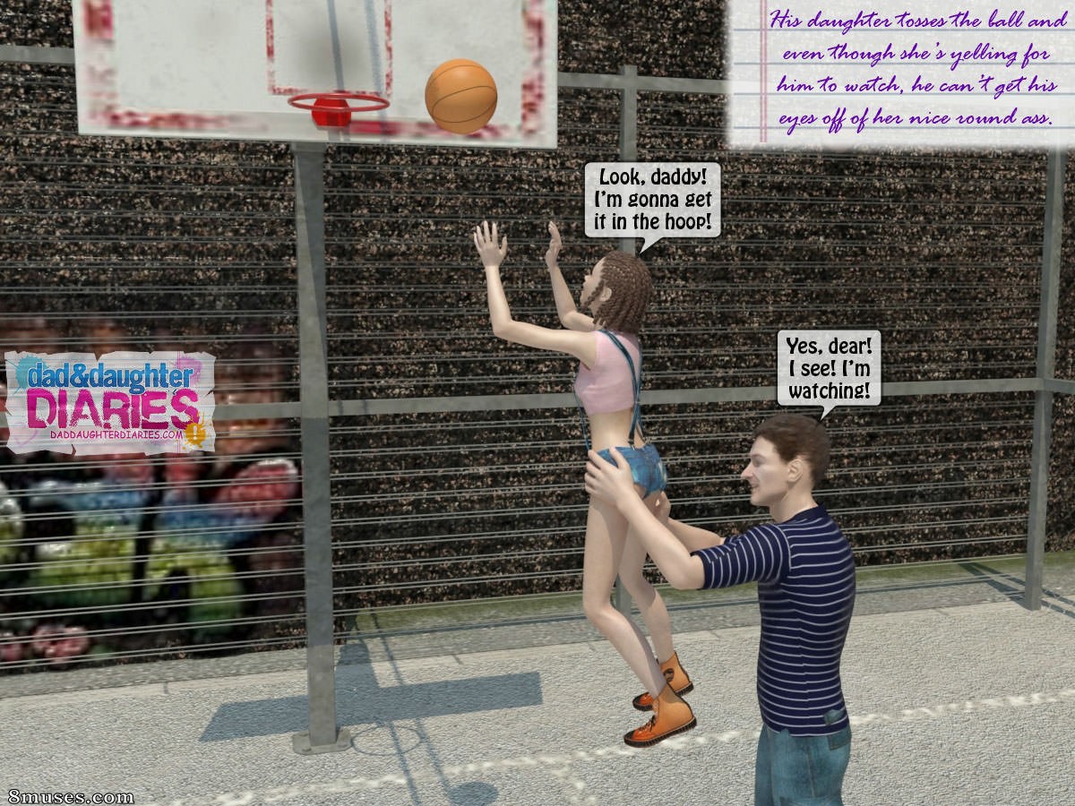 Dad and Daughter Diaries Comics - Quadra de basquete - Página 7