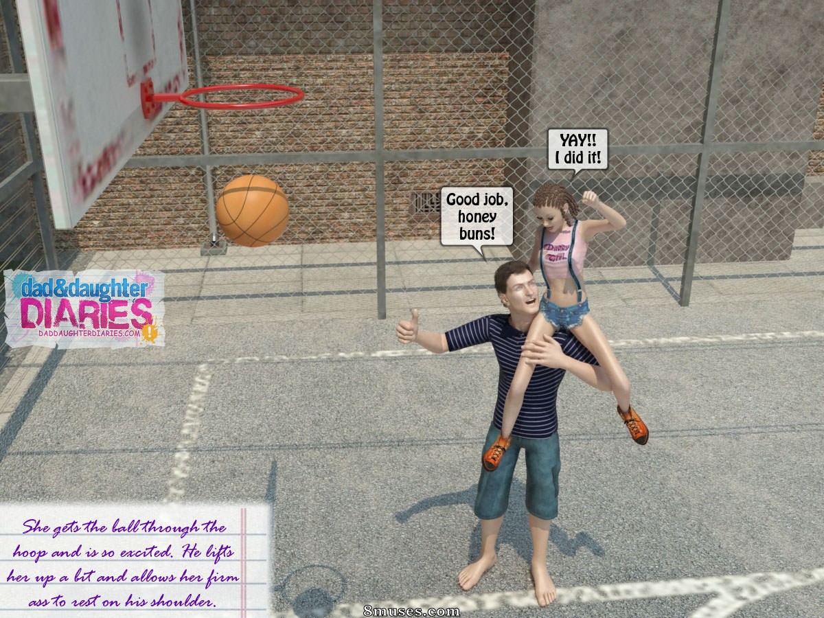 Dad and Daughter Diaries Comics - Quadra de basquete - Página 8
