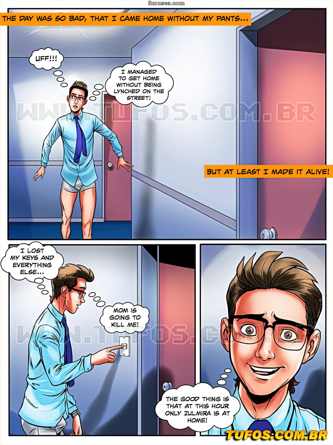 Le nerd dévoreur - L'étalon nerd - anglais - Numéro 9 - Soirée en lingerie - Page 2