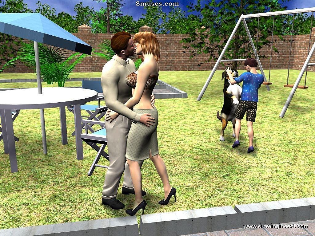 3D - Mom fucks her husband and then her son - Page 12