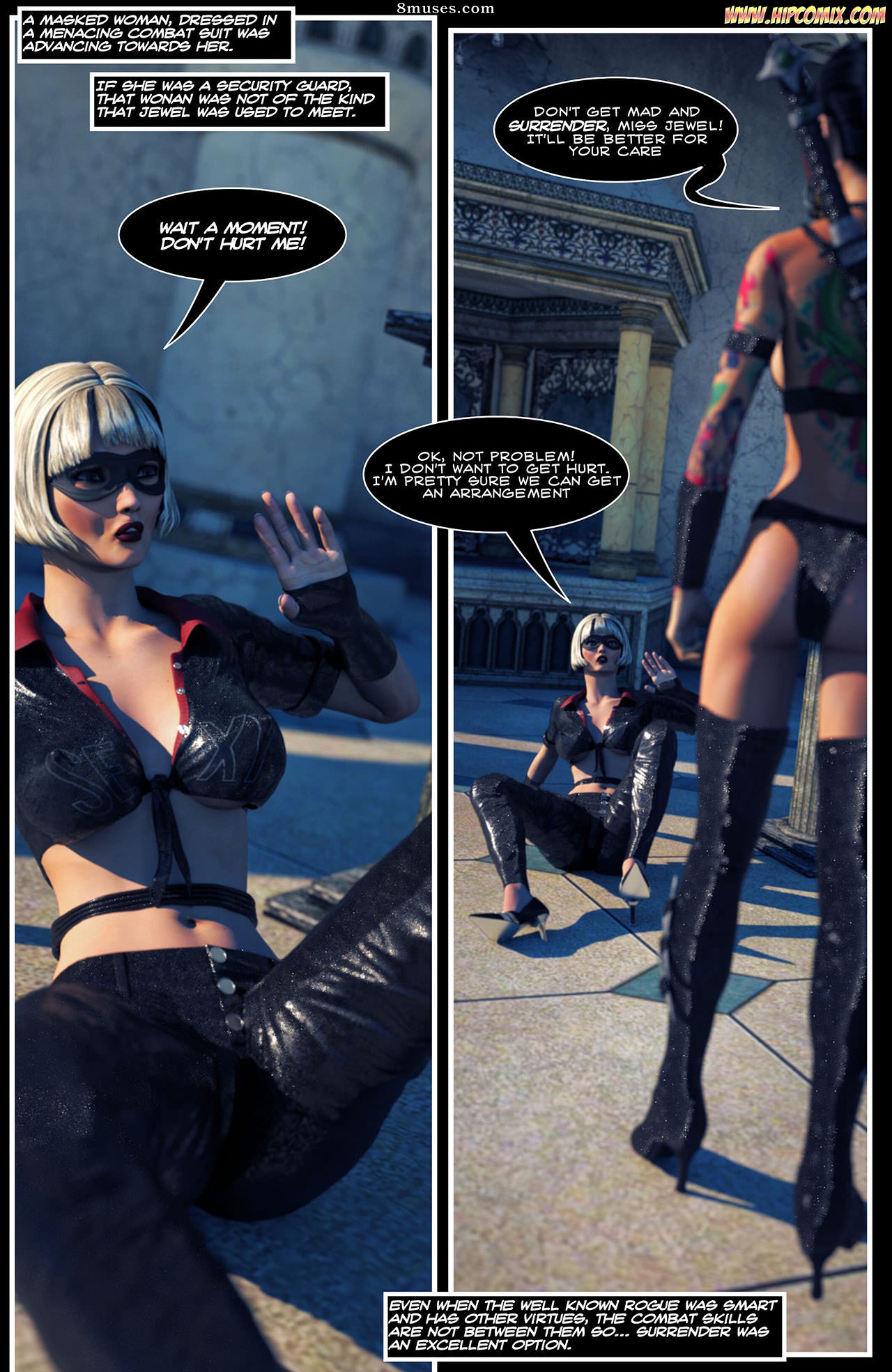 HIP Comix - Garotas da moda - A derrota de Scarlet Lass - Página 11