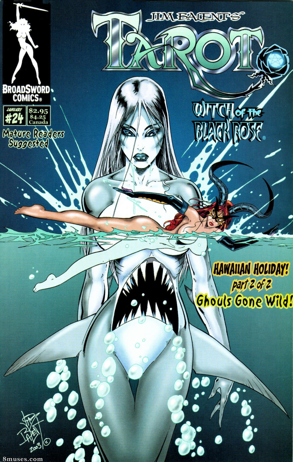 BroadSword Comics - Tarot - Witch of the Black Rose 024 - Page 1