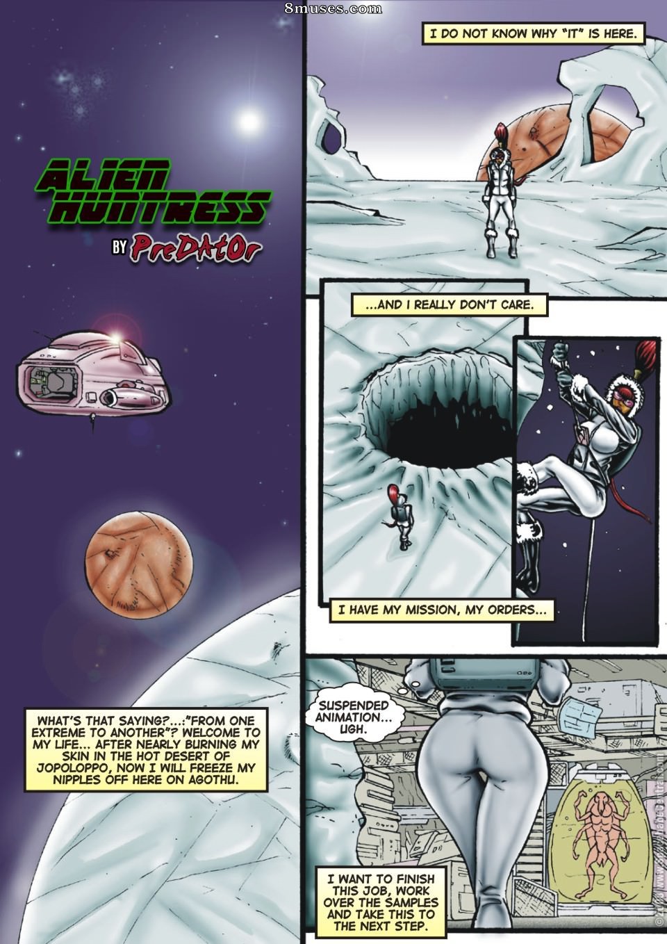 Space Babe Central - Alien Huntress - Page 16